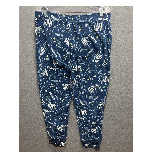 Harry Potter Sleepwear Navy Blue Womens Size L 12/14 - Picture 3 of 12
